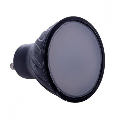 Ampoule LED noire 7 W GU10 couleur chaude 3000 K EKZA565