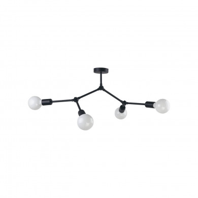 TWIG IV Lampe de plafond loft noire, largeur 79 cm 9140