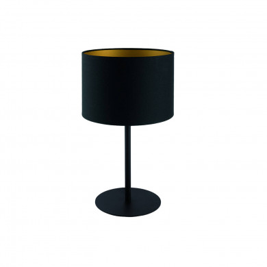 Lampe de table moderne avec abat-jour ALICE noir/doré 9091