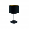 Lampe de table moderne avec abat-jour ALICE noir/doré 9091