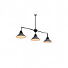 Plafonnier rétro loft CRAFT, noir/blanc, largeur 95 cm 9150