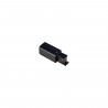 EMBOUT D'ALIMENTATION CTLS DROIT NOIR (PE-R) 8713