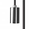 8658 Suspension " CAMELEON CABLE E27 1,5 M NOIR/CHROME "