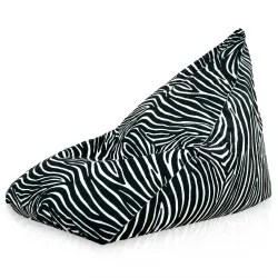 Pouf Poire de Sol XL Bermuda - Tissu Imprimé Premium