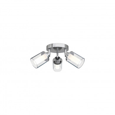 Lampe de plafond semi-plafonnier VISTA III 3x G9 IP44 diam. 35 cm | chrome 8050