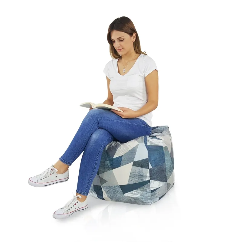 Pouf Cube Carré - Tissu Imprimé Premium – vue 6