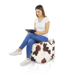 Pouf Cube Carré - Tissu Imprimé Premium – vue 27