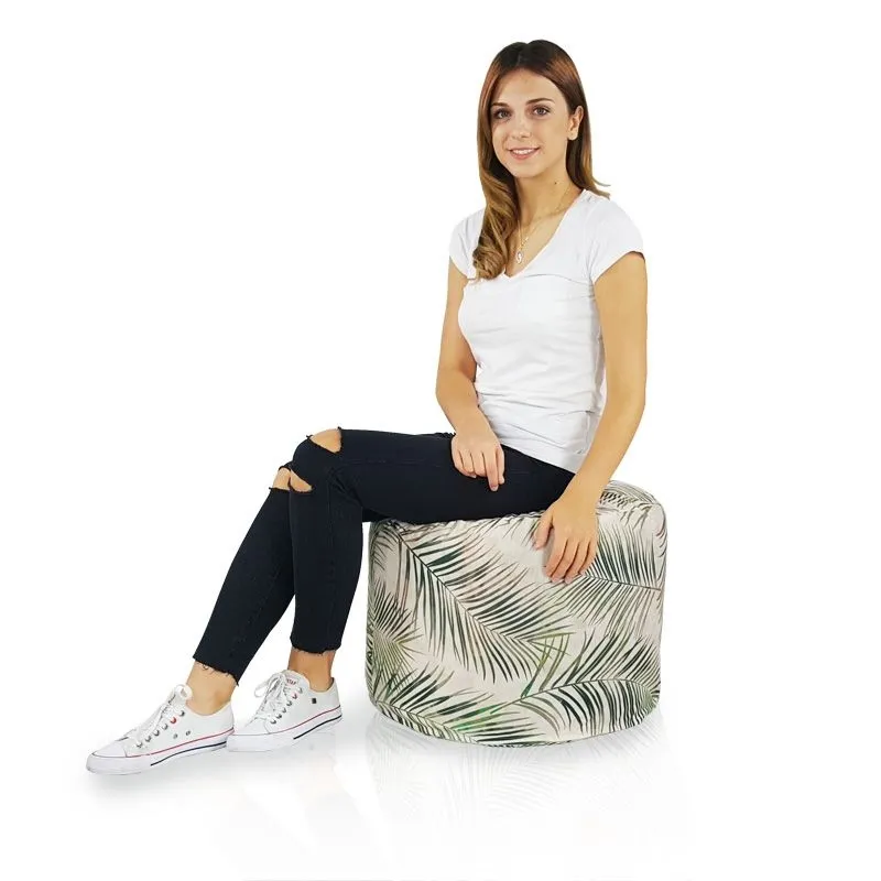 Pouf Rond Cylindre - Tissu Imprimé Premium – vue 33
