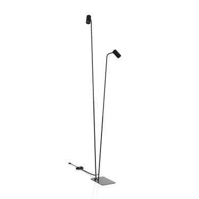 Lampe sur pied double MONO 120 cm 2xGU10 | noir 7708