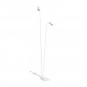 Lampe sur pied double MONO 120 cm 2xGU10 | blanc/doré 7715