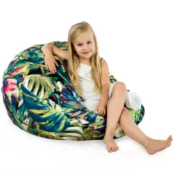 Pouf Poire L pour enfants - Tissu Imprimé Premium – vue 95
