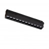 Luminaire LED FOCUS 20 cm 9 W 3000 K pour rails magnétiques | noir 10144