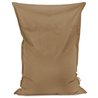 Beige Pouf Poire Coussin velours