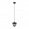 Suspension AMELIA largeur 17,5 cm E27 IP44 | noir 10496