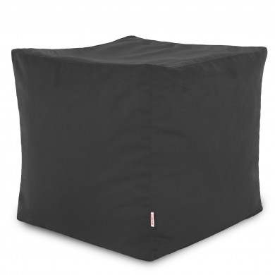 Gris Pouf Cube Intérieure velours