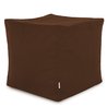 Marron Pouf Cube Intérieure velours