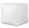 Blanc Pouf Cube Jardin nylon