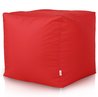 Rouge Pouf Cube Jardin nylon