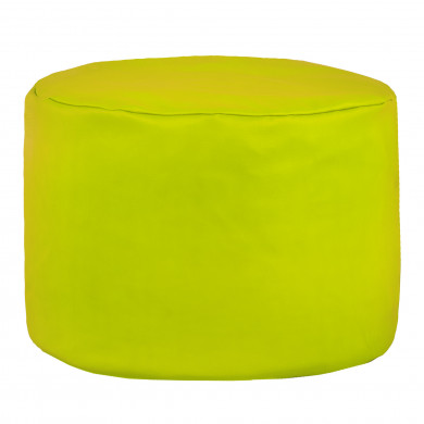 Lime Pouf Cylindre simili-cuir