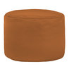 Marron clair Pouf Cylindre simili-cuir