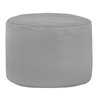 Gris clair Pouf Cylindre simili-cuir