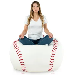 Pouf XL Base-ball idéal pour la chambre d'enfant ou un décor sportif
