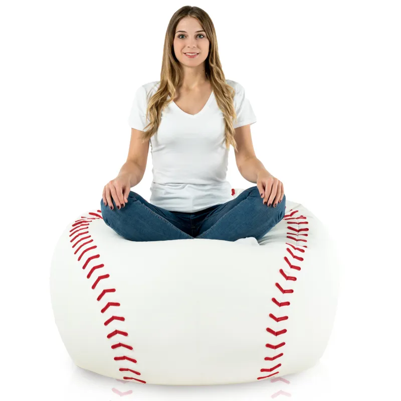 Pouf XL Base-ball idéal pour la chambre d'enfant ou un décor sportif