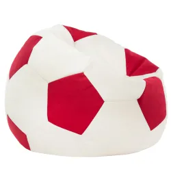 Pouf Fauteuil Ballon de Football pour enfants - Velours Soft
