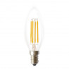 Ampoule LED FILAMENT E14 4 W, lumière chaude 1800 K, C35, bougie