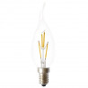 Ampoule LED FILAMENT E14 3 W, lumière chaude 1800 K, flamme de bougie C35-6