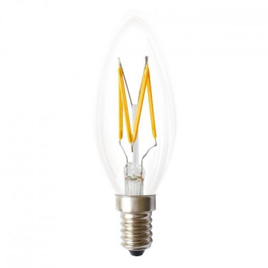 Ampoule LED FILAMENT E14 3W chaude 1800K C35 bougie