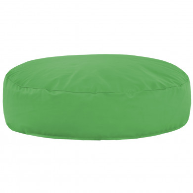 Vert Coussin Pouf Rond Monaco simili-cuir