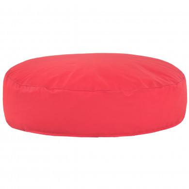 Rose Coussin Pouf Rond Monaco simili-cuir