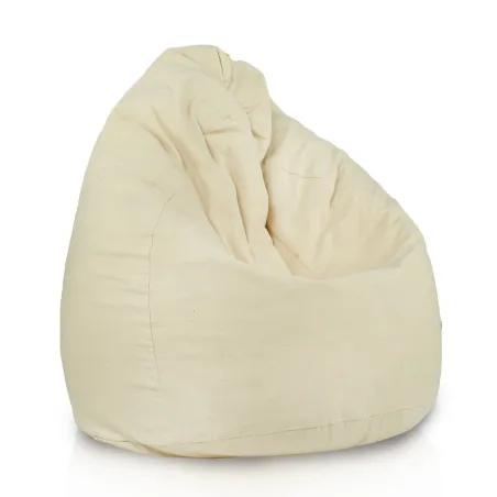 Pouf poire XXL en coton biologique, écologique et minimaliste