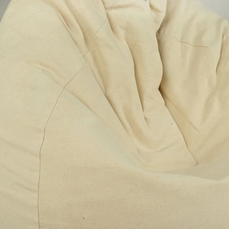 Pouf Poire Coton Biologique Non Teint – Minimaliste et Écologique – vue 3