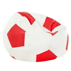 Pouf Fauteuil Ballon de Football pour enfants - Simili-cuir