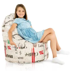 Fauteuil Pouf Siège de Sol Smart Porto - Tissu Imprimé Premium – vue 12