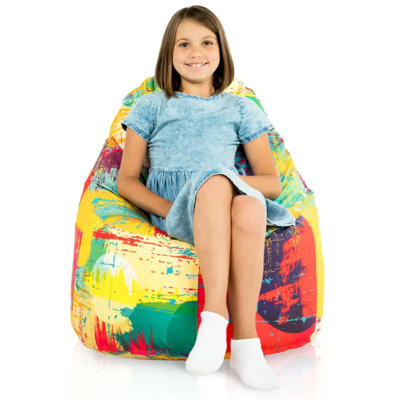 Fauteuil Pouf Siège de Sol Smart Porto - Tissu Imprimé Premium – vue 15