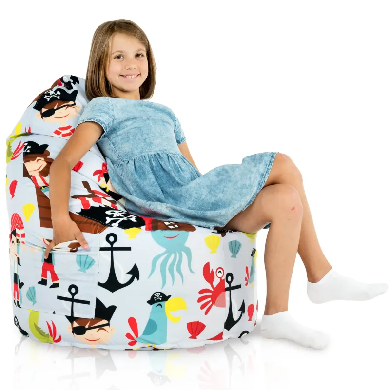 Fauteuil Pouf Siège de Sol Smart Porto - Tissu Imprimé Premium – vue 28