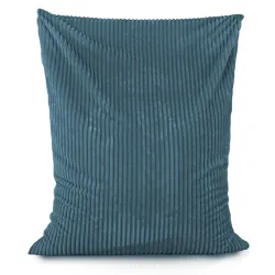 Coussin de Sol pour enfants - Velours À Grosses Côtes Royal