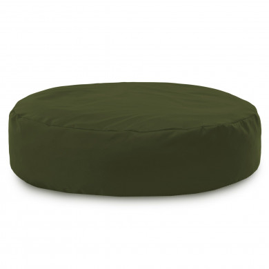 Vert foncé Coussin Pouf Rond Monaco Extérieur nylon