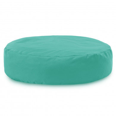 Turquoise Coussin Pouf Rond Monaco Extérieur nylon