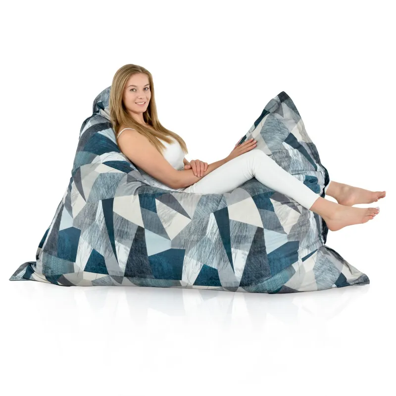 Coussin de Sol Géant XXL pour adultes Géant - Tissu Imprimé Premium – vue 100