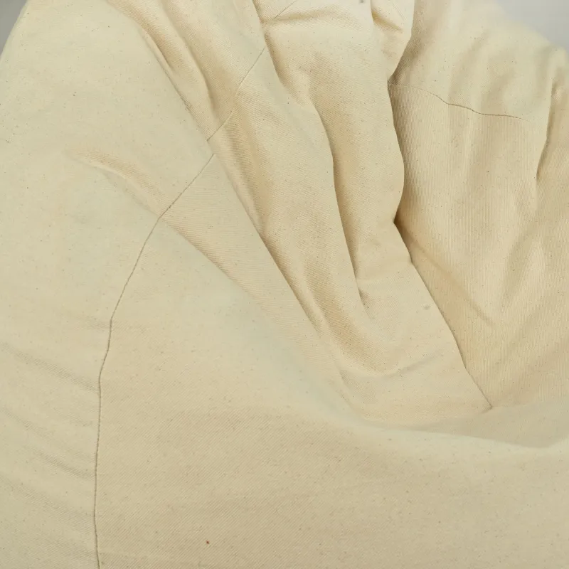 Pouf Poire XL Standard - Coton Naturel Premium - Non teint, Écologique – vue 3