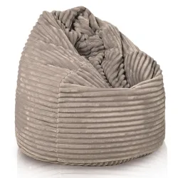 Pouf Poire - Velours À Grosses Côtes Royal