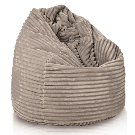 Pouf Poire XL Standard - Velours Côtelé Stripe