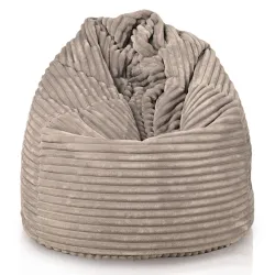 Pouf Poire XL Standard - Velours Côtelé Stripe – vue 2