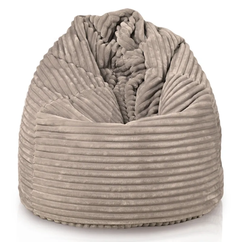 Pouf Poire XL Standard - Velours Côtelé Stripe – vue 2
