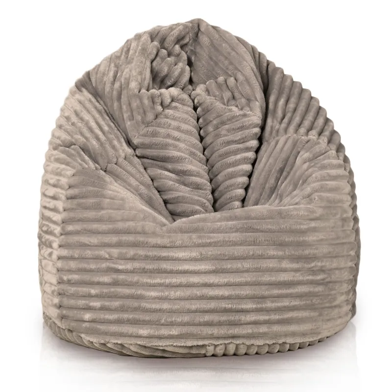 Pouf Poire L pour enfants - Velours Côtelé Stripe – vue 2