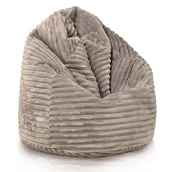 Pouf Poire L pour enfants - Velours À Grosses Côtes Royal
